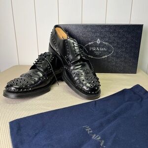 Men's Prada Wingtip Oxford Shoes